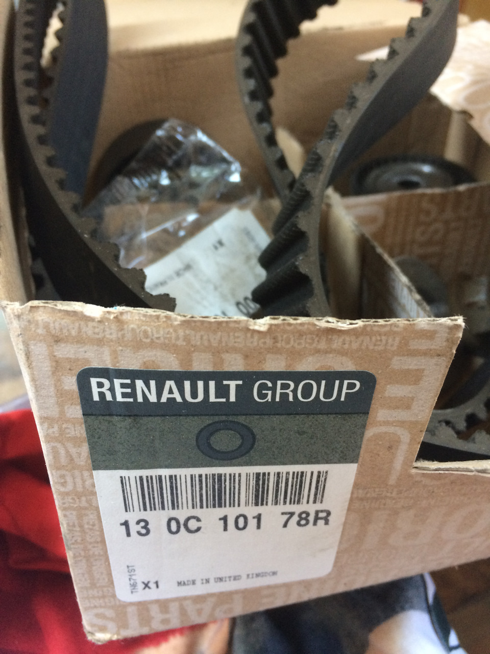 130C10178R Комплект ремня ГРМ RENAULT | Запчасти на DRIVE2