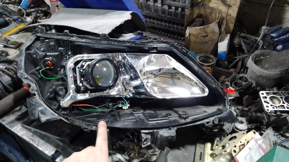 Светодиодные линзы Aozoom A3 max — Renault Latitude, 2,5 л, 2011 года ...
