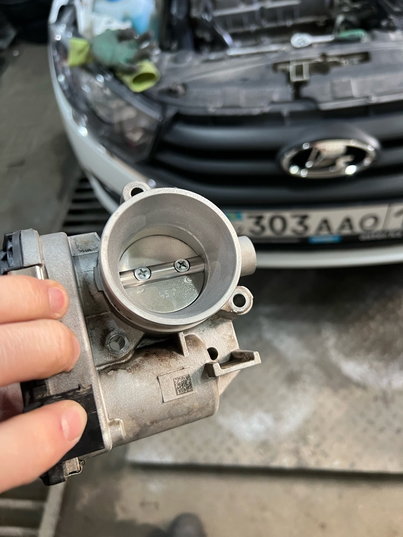 Дроссельная заслонка Т/О (30.000 км) — Lada Гранта (2G) FL, 1,6 л, 2022 ...