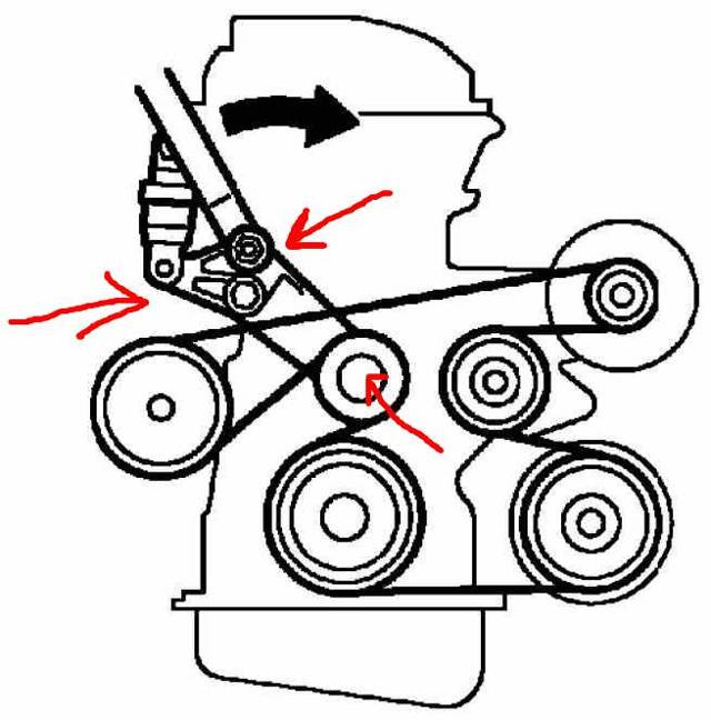 Схема ремня генератора тойота рав 4 2007 года