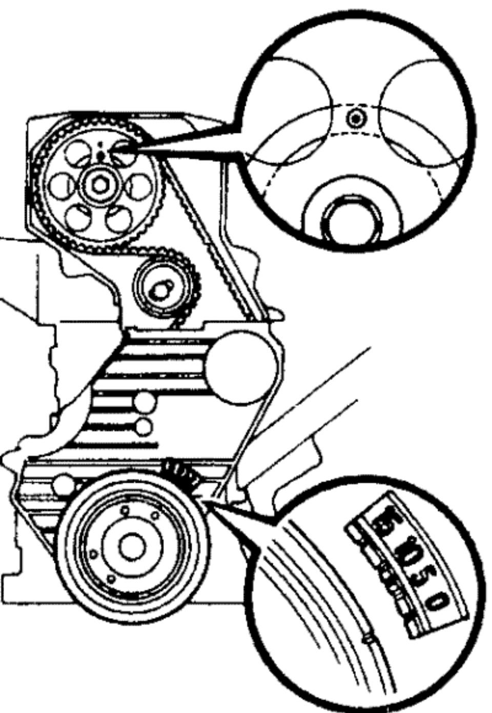 Замена ремня ГРМ Тойота Двигатель 5S-FE, замена ремней навесного оборудования