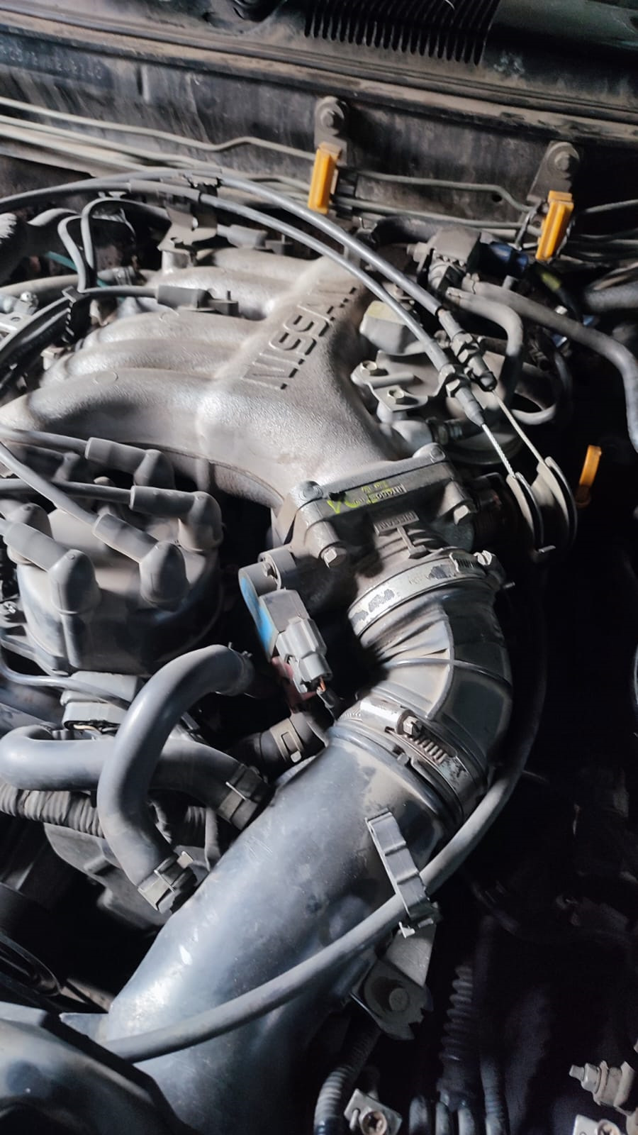 Течь антифриза из под термо-датчика на дроссельной заслонке. — Nissan ...