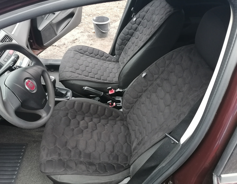Накидки на сиденья — FIAT Linea, 1,4 л, 2011 года | аксессуары | DRIVE2