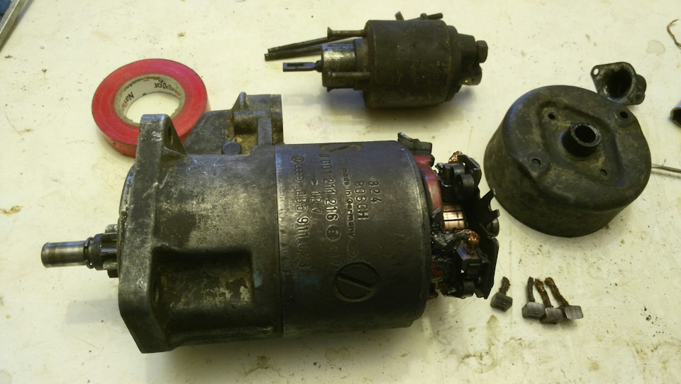 Стартер (родной) диффектовка и сборка — Volkswagen Derby (2G), 1,1 л ...