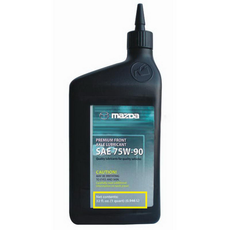 mazda front axle lubricant 75w-90 замена масла
