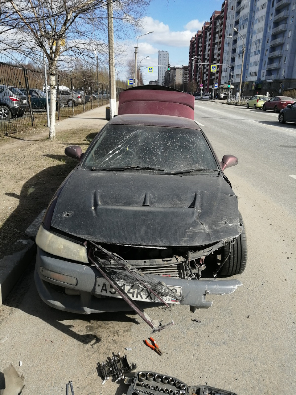 5й день владения и машина в тотале — Toyota Corolla Levin (AE100/101), 2 л,  1993 года | ДТП | DRIVE2