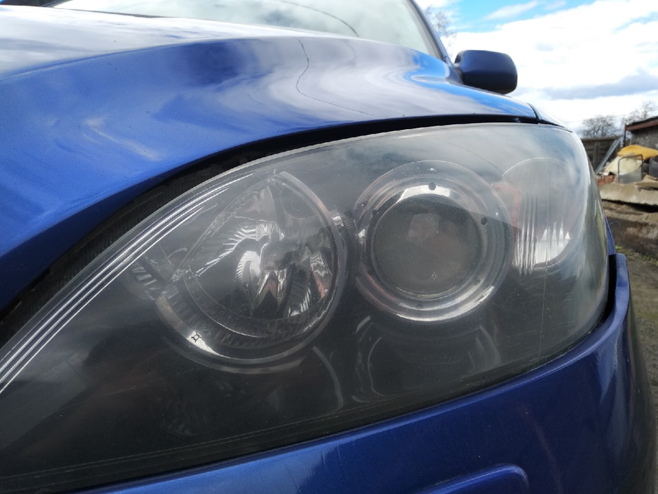 Профессиональная полировка фар самостоятельно — Mazda 3 (1G) BK, 1,6 л ...