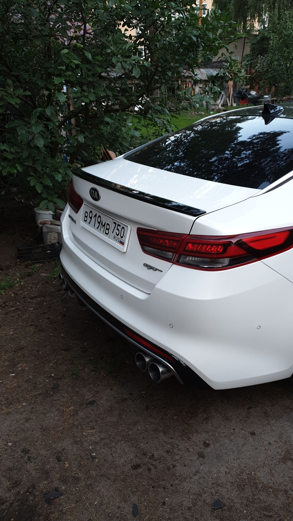 Kia Optima 4 спойлер