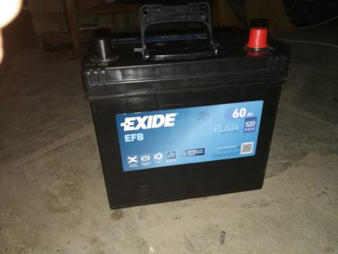 EL604 Стартерная аккумуляторная батарея EXIDE | Запчасти на DRIVE2