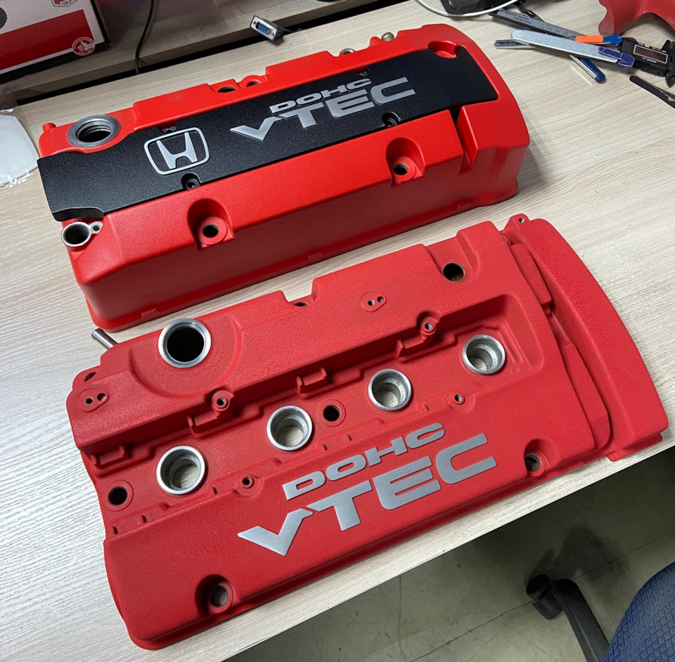 Покраска клапанной крышки VHT Wrinkle red paint. — Honda Prelude (BB5, BB6,  BB7, BB8, BB9), 2,2 л, 1999 года | своими руками | DRIVE2