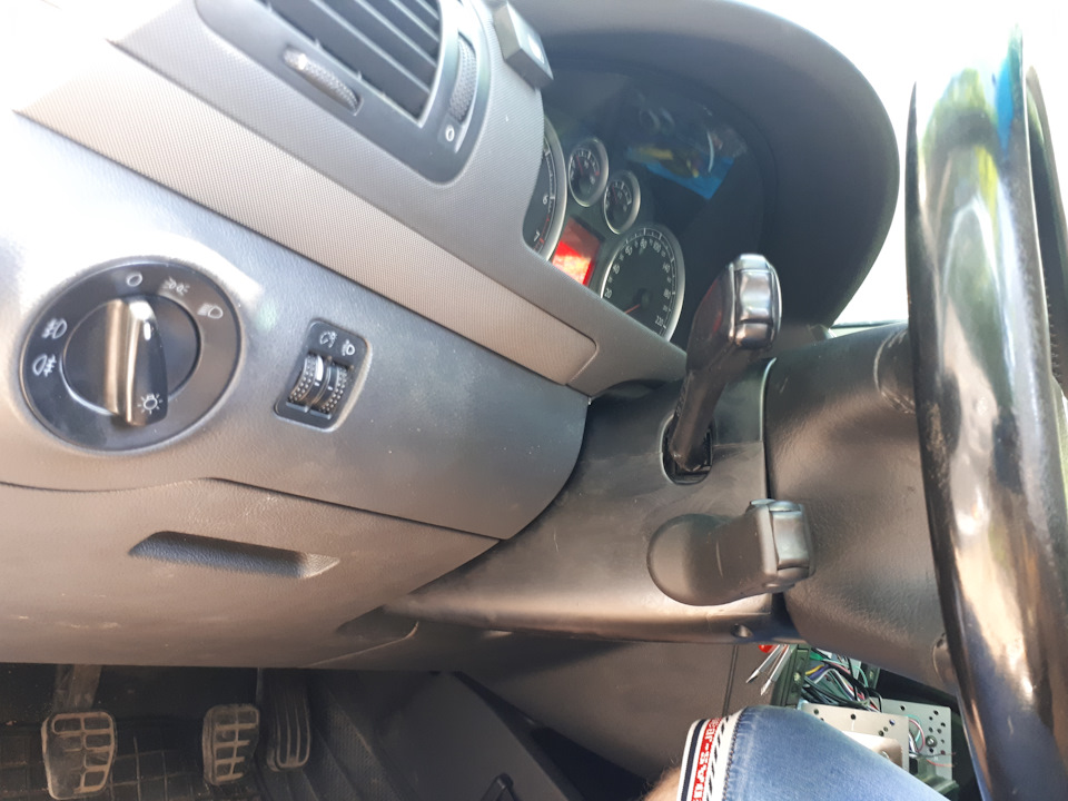 снять руль шаран