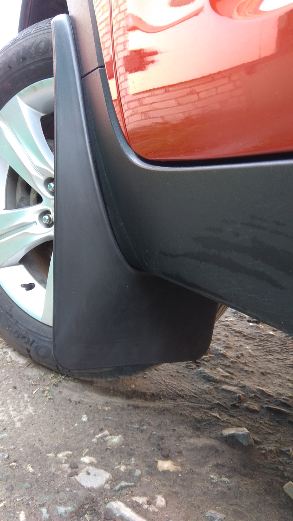 7 #Kia Sportage 3 Брызговики взамен штатных — KIA Sportage (3G), 2 л ...