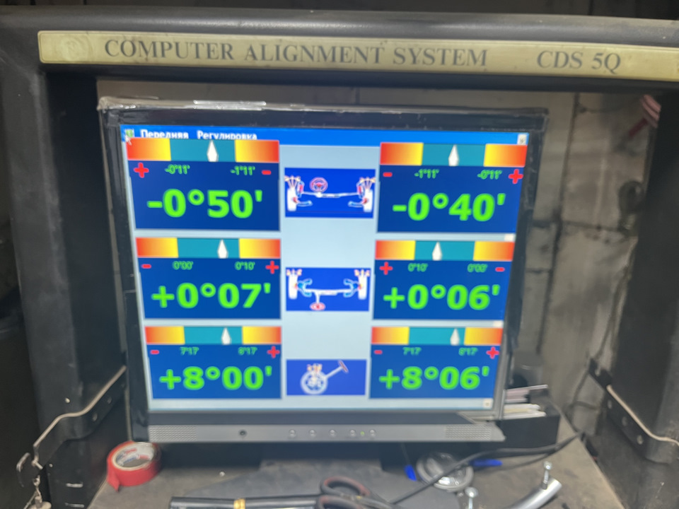 Наконец то ровный руль — сход развал 2022 — Skoda Octavia A5 Mk2, 9,9 л ...