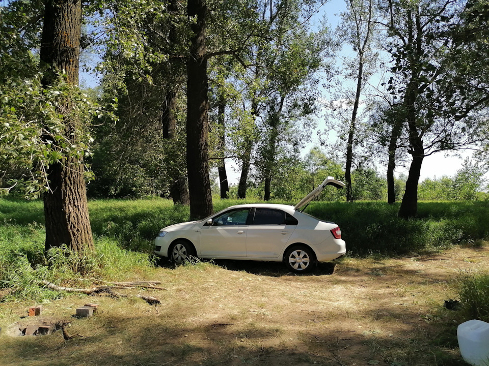 Выезд на природу. — Skoda Rapid (1G), 1,6 л, 2019 года | путешествие ...