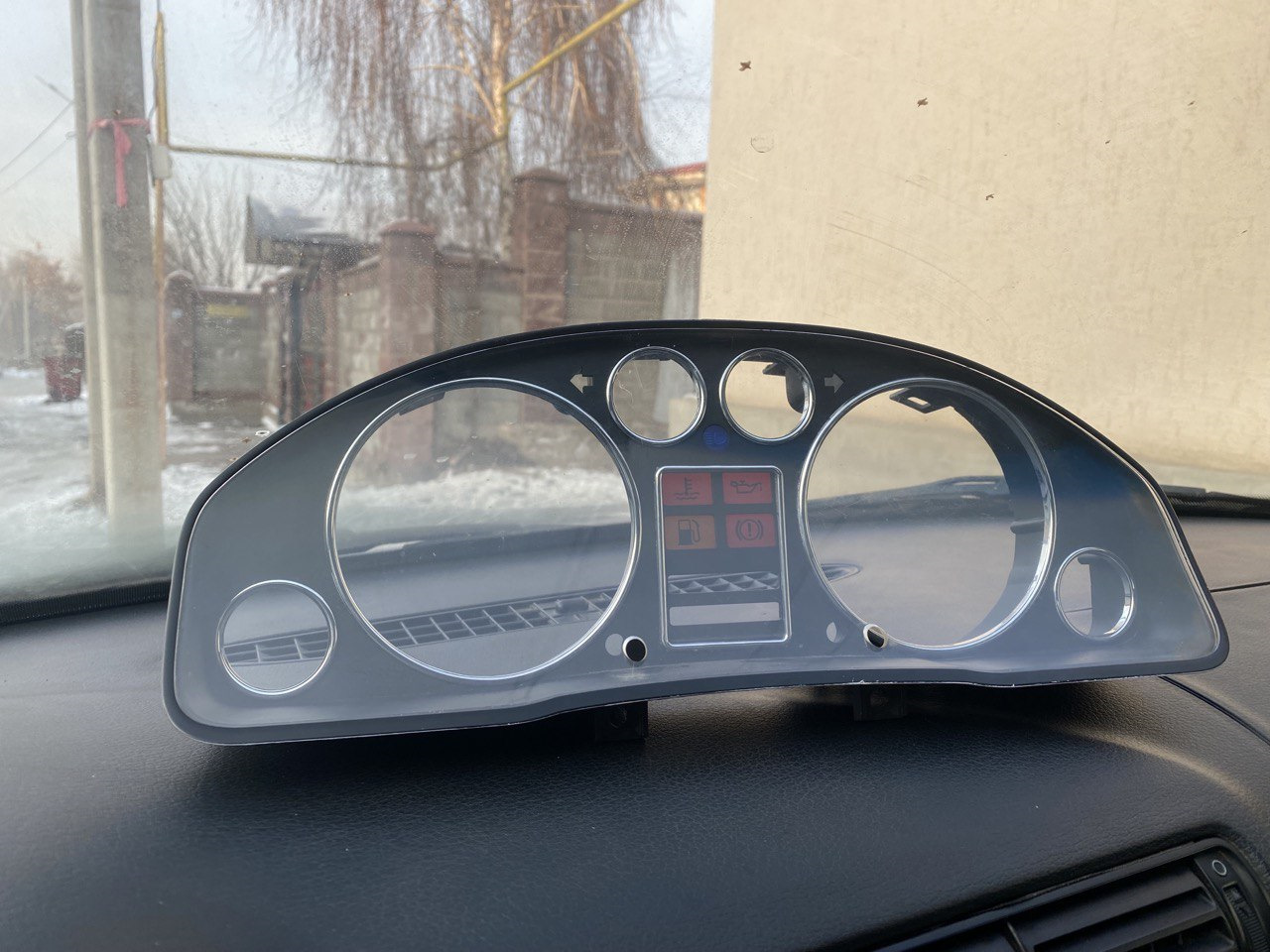 Хромированные кольца в приборную панель — Audi A4 (B5), 2,8 л, 1996 ...