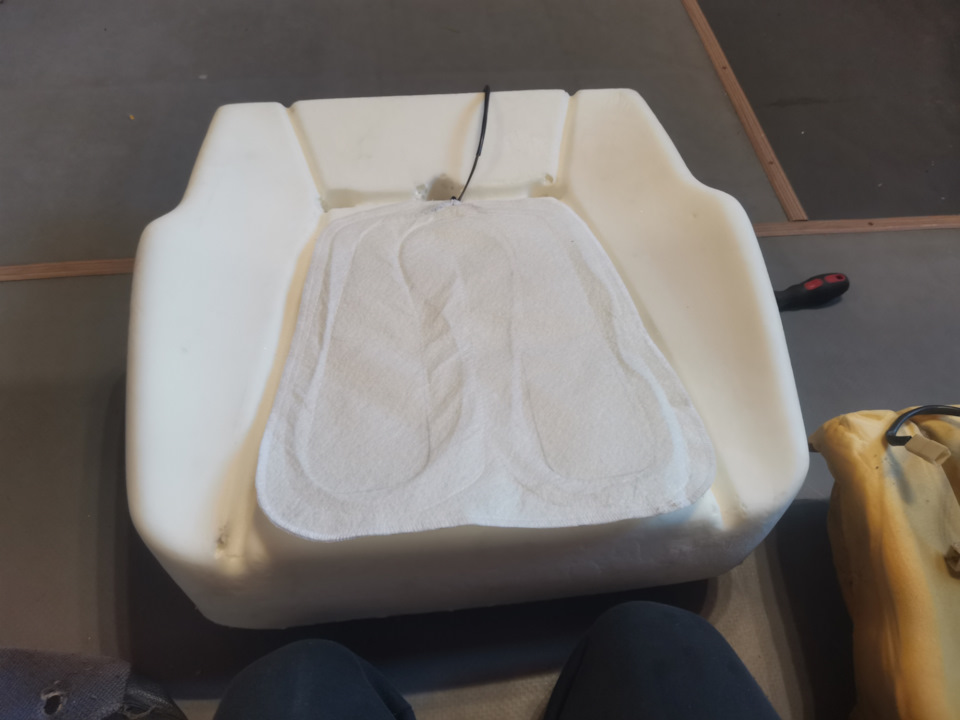 Замена пенолитья, подогрева сидений, обивок сидений скиф ваз 2112 ...