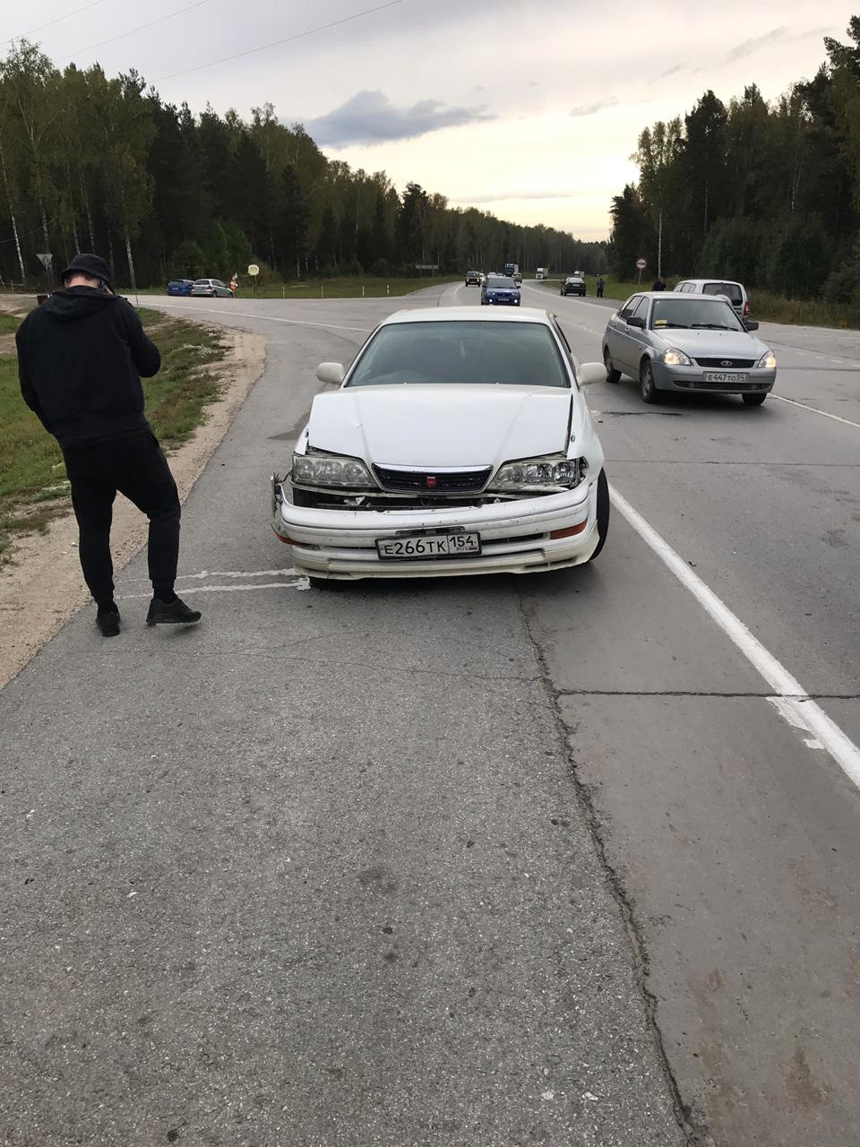 Не бит, не крашен. Нет, это не про нас. — Toyota Mark II (100), 2,5 л, 1997  года | ДТП | DRIVE2