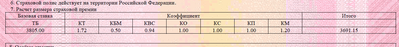 Отправляю расчет