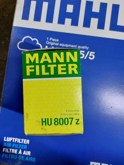 HU8007Z Масляный фильтроэлемент без металлических частей MANN FILTER ...