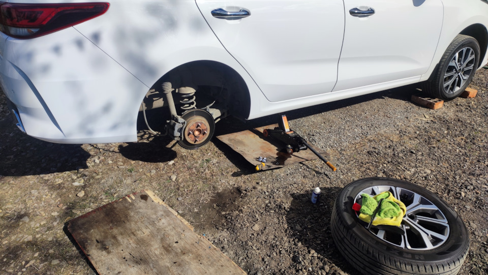 Задние брызговики — KIA Rio (4G), 1,6 л, 2021 года | стайлинг | DRIVE2