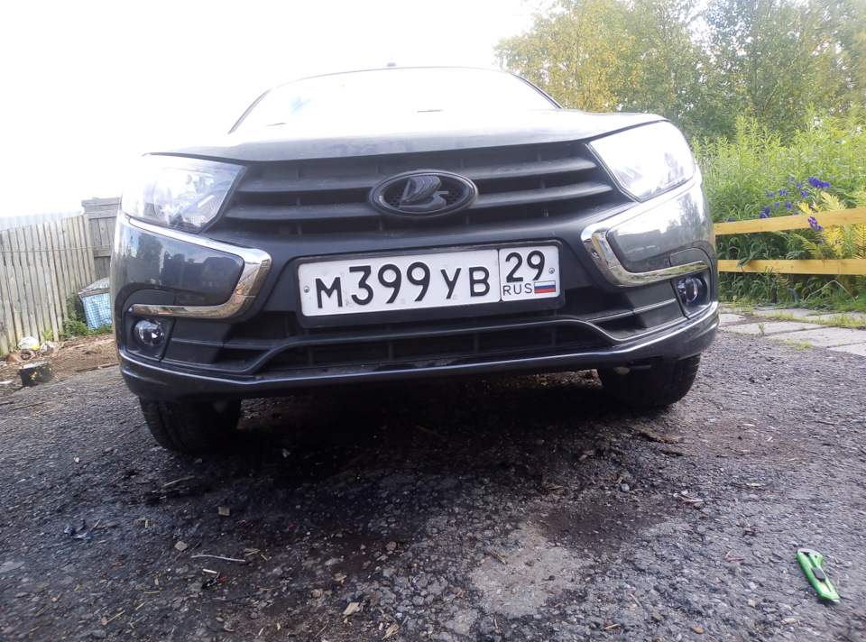 ПТФ — Lada Гранта (2G) FL, 1,6 л, 2019 года | аксессуары | DRIVE2