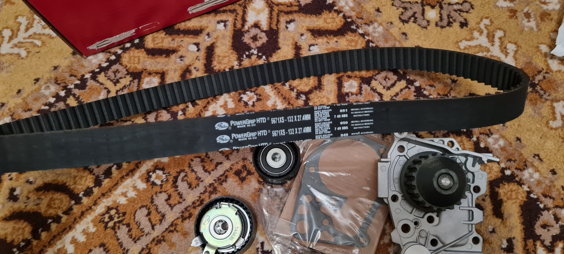 Плановое ТО (ГРМ GATES KP35671XS) — Renault Megane I, 1,6 л, 1999 года ...