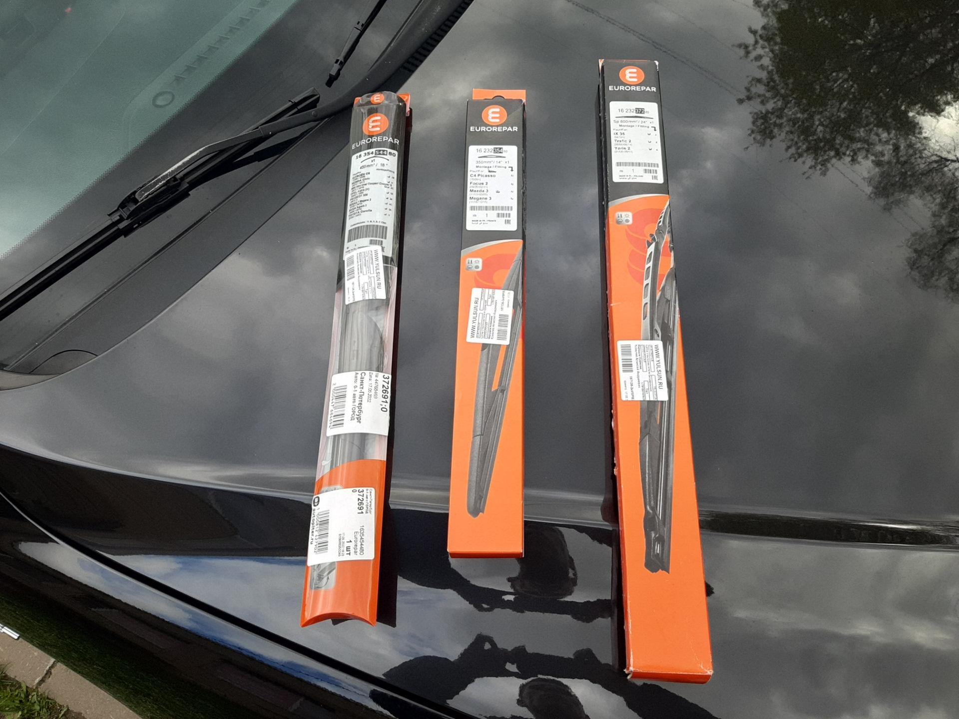 Отзыв о щётках стеклоочистителя EUROREPAR — Hyundai Santa Fe (2G), 2,2 ...