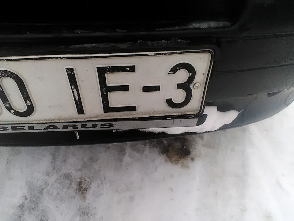также рамка номерного знака пострадала… — FIAT Punto I