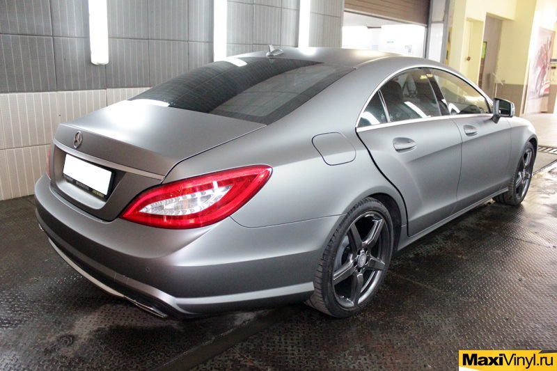 Мерседес CLS 63 AMG серый матовый