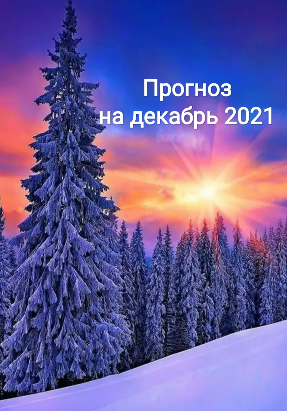 Прогноз на декабрь 2021 — DRIVE2