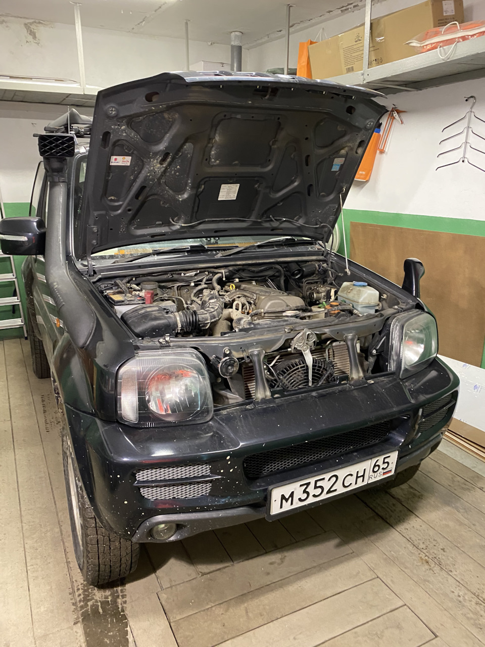 Jimny Sierra 1.3, 2010 год. Установка лебедки Golden Power 4500 lbs —  Suzuki Jimny, 1,3 л, 2010 года | тюнинг | DRIVE2