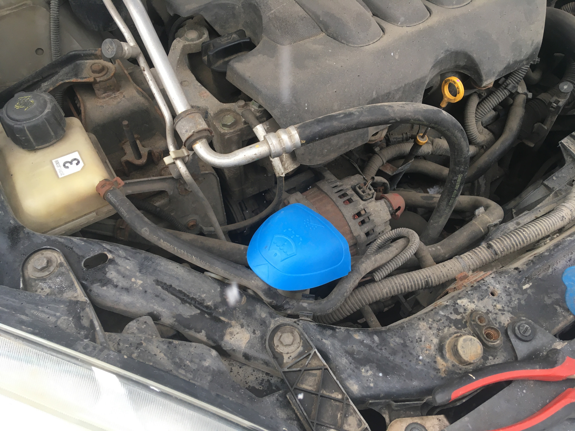 Крышка-непроливайка бачка омывателя — Nissan Qashqai (1G), 2 л, 2009 ...