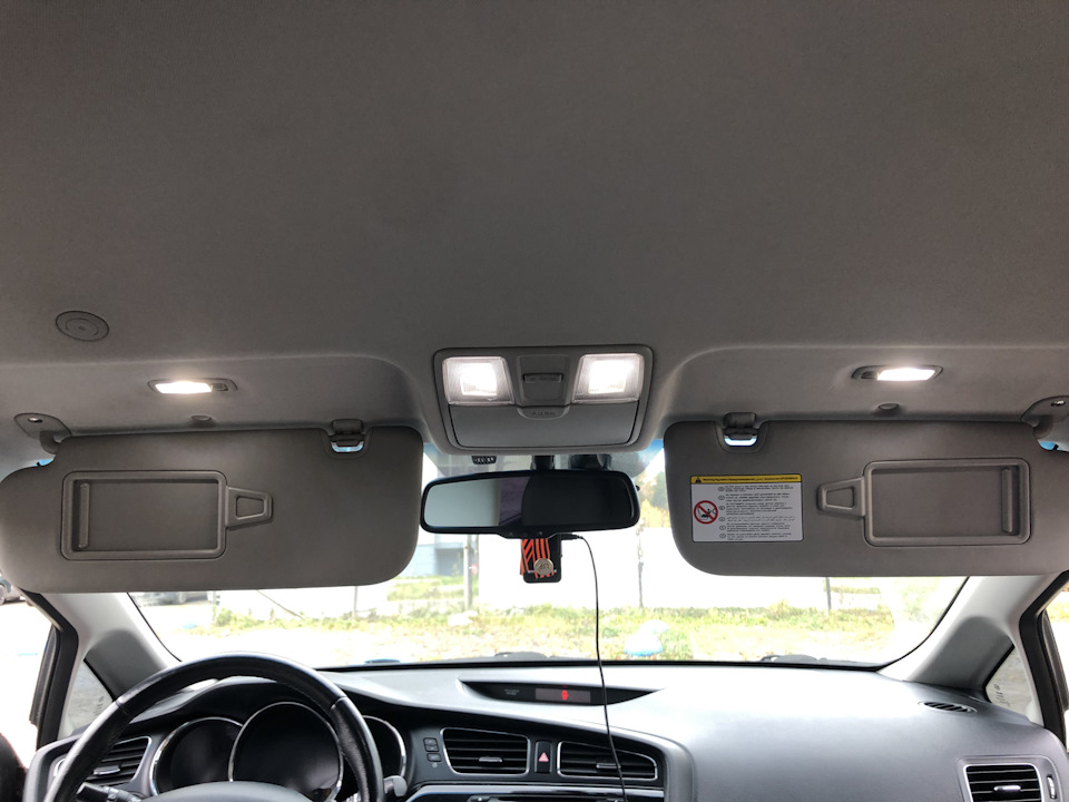 Как снять потолок kia seed LED в плафоны салона - KIA Ceed (2G), 1,6 л, 2013 года стайлинг DRIVE2
