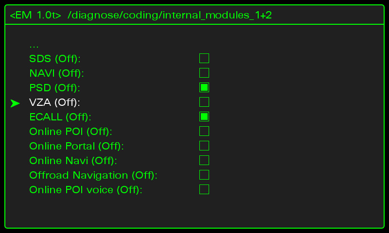 Internal modules