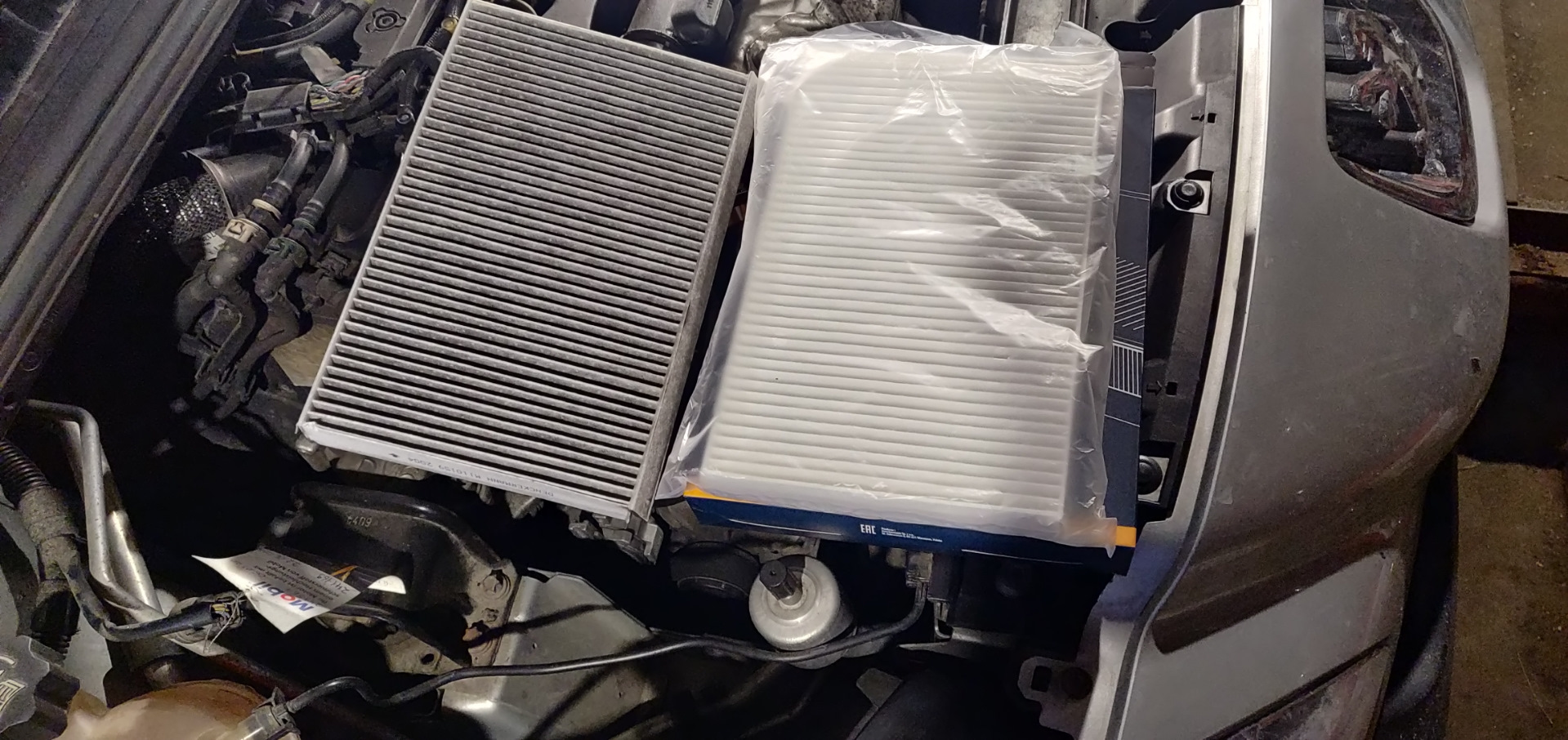 И снова +8к. Замена очередная.+топливный фильтр — Peugeot 308 SW (1G ...