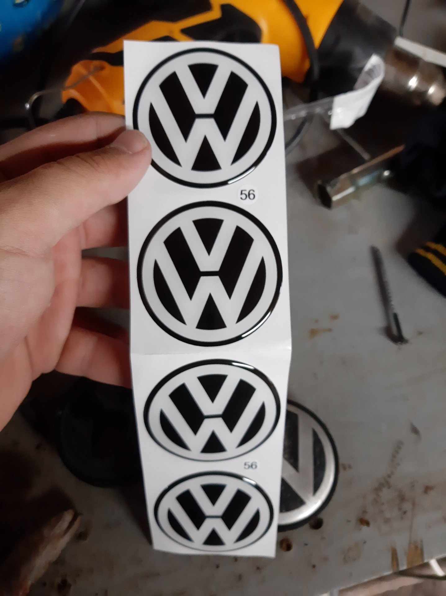 Harlekin Volkswagen наклейка