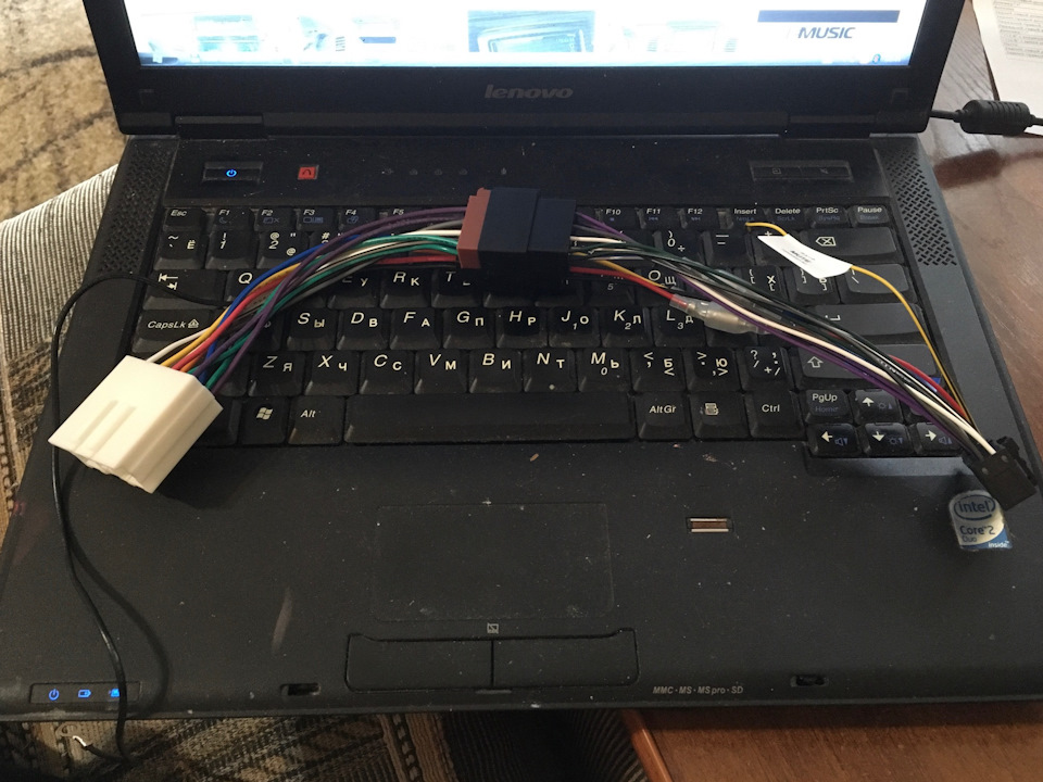 Переходник + ISO провод от магнитолы — Mitsubishi Pajero Sport (2G)