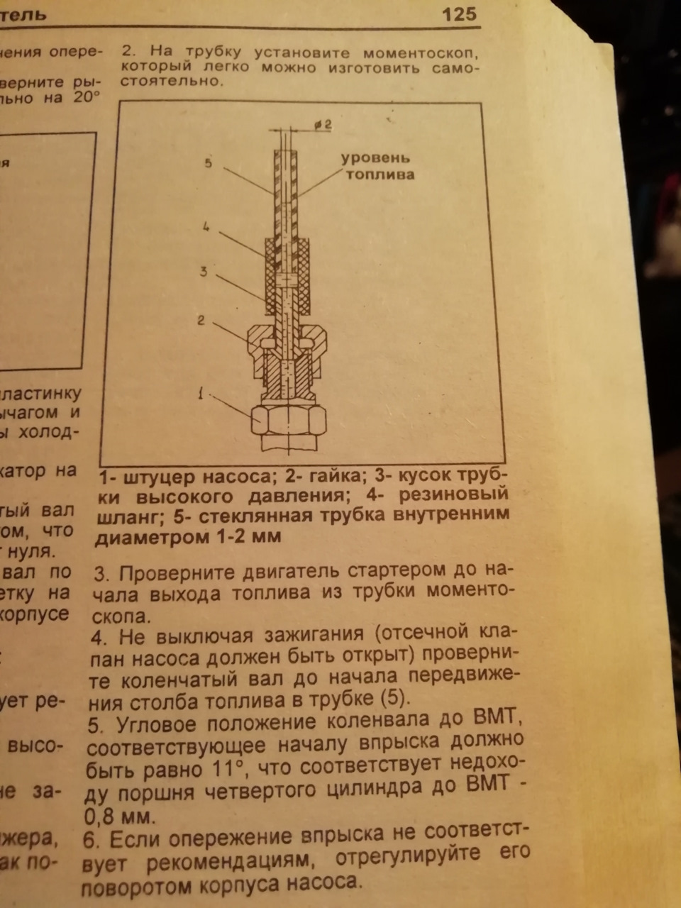 Угол опережения впрыска топлива в домашних условиях. — Toyota Lite Ace ...