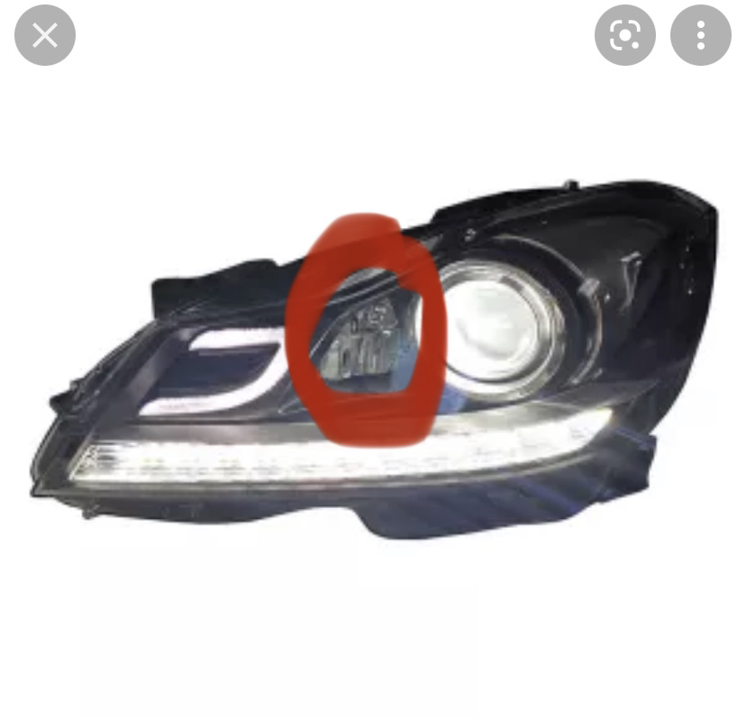 Фары при повороте — Mercedes-Benz C-class (W204), 2,1 л, 2012 года ...