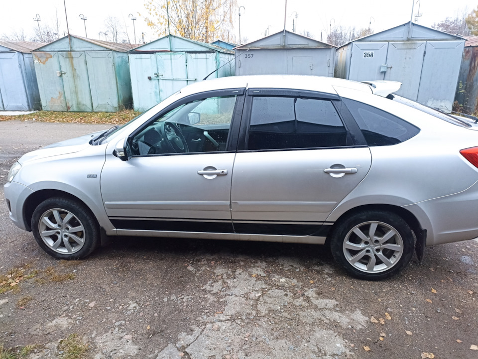 Смена резины — Lada Гранта лифтбек, 1,6 л, 2016 года | просто так | DRIVE2