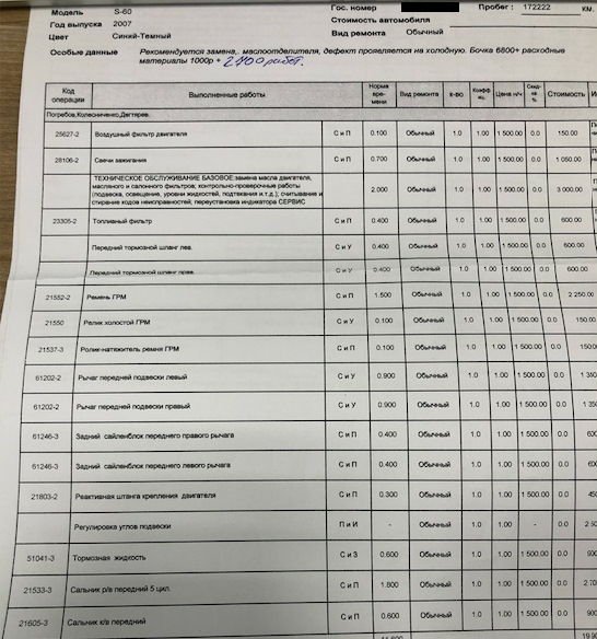 Volvo s40 регламент то