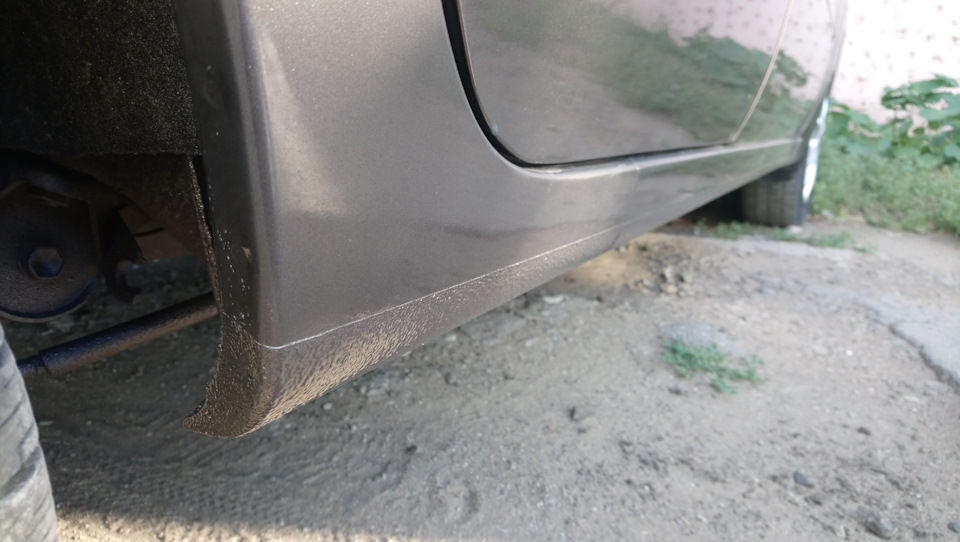 Покраска порогов — Lada Гранта (1G), 1,6 л, 2016 года | кузовной ремонт ...