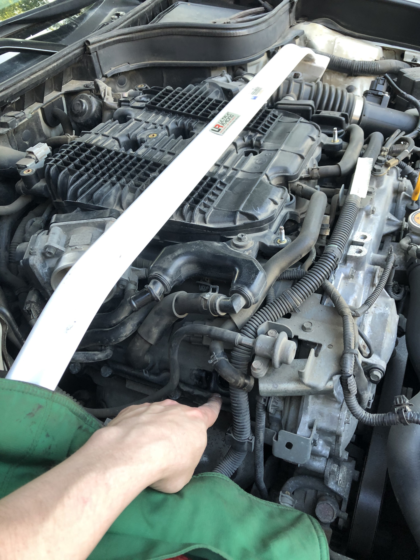 Дроссельные заслонки. PCV клапана. 116.500 км. — Infiniti G37, 3,7 л