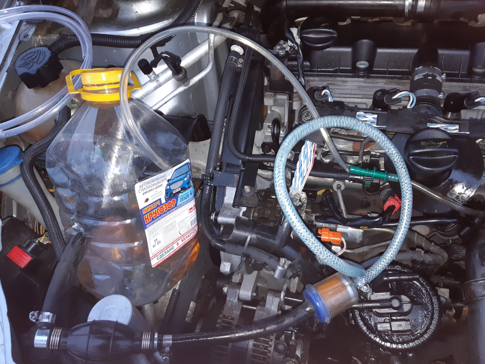 Промывка форсунок пежо 307 2.0 HDI SIMENS. — Peugeot 307, 2 л, 2002 ...