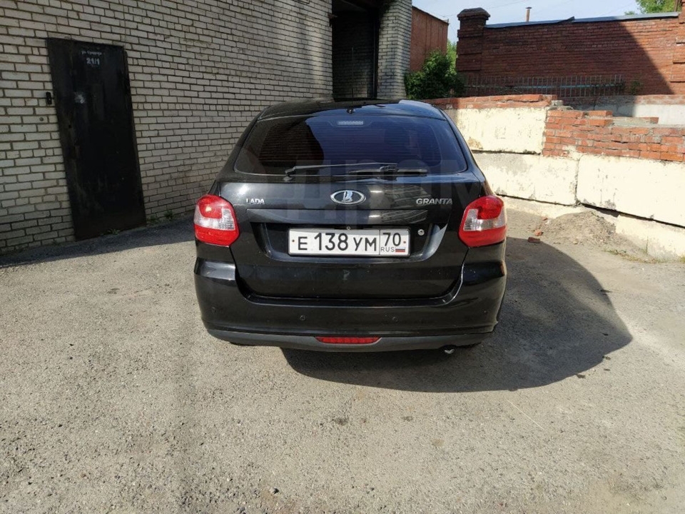 Тонировка фонарей/ Шейвинг — Lada Гранта Лифтбек (1G), 1,6 л, 2015 года ...