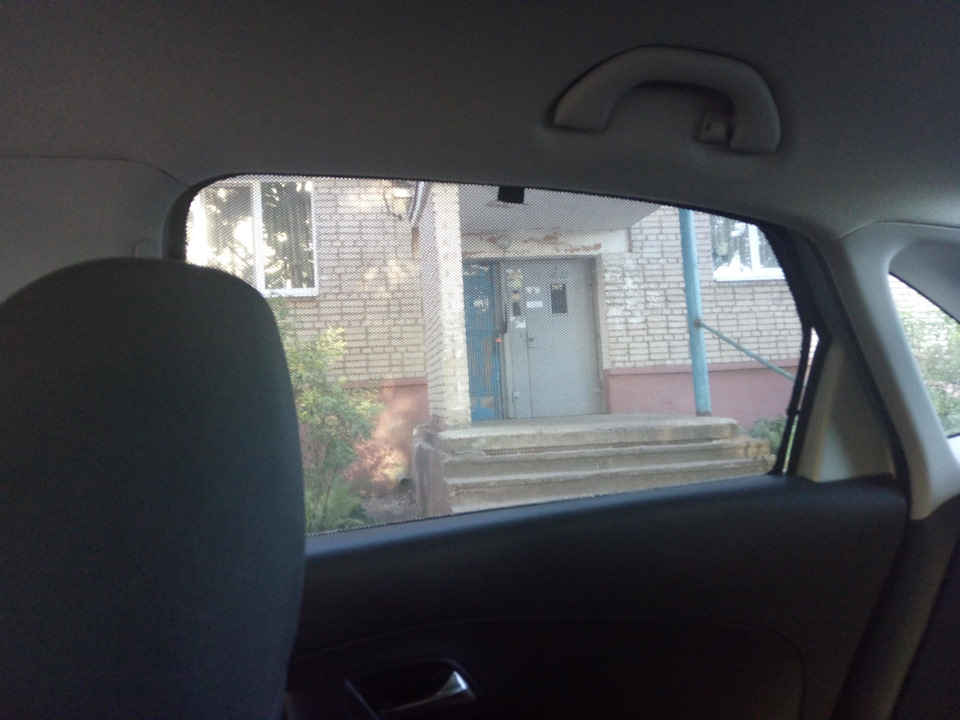 Каркасные автошторки своими руками — Volkswagen Polo Sedan, 1,6 л, 2014 ...