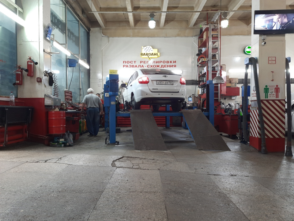 Регулировка развала-схождения — Lada Гранта лифтбек, 1,6 л, 2014 года ...