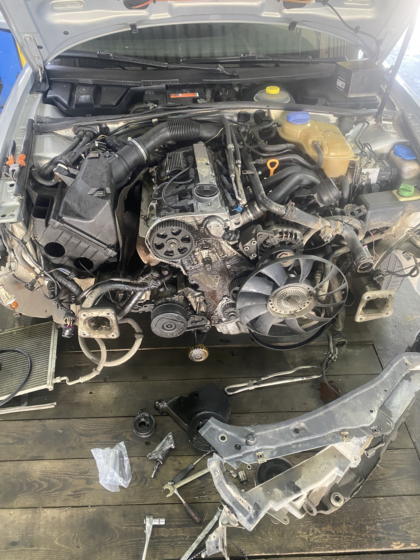 Ремонт ГБЦ. Проскочил ремень. — Volkswagen Passat B5, 1,8 л., 1999 года ...