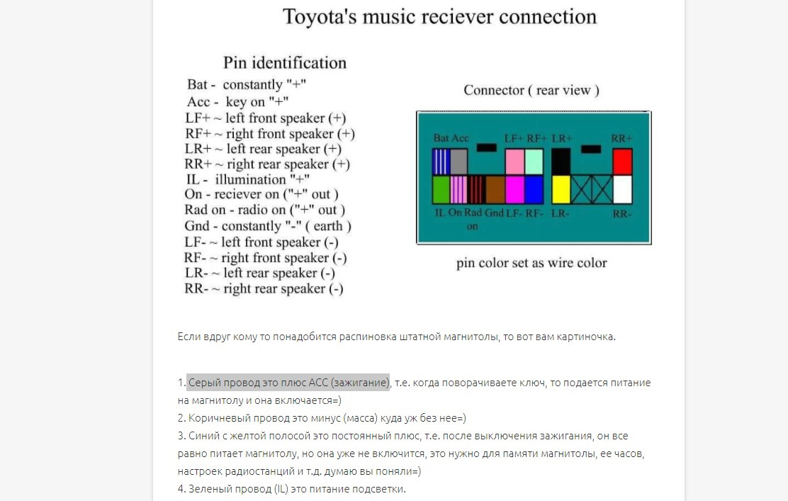 Распиновка проводов магнитолы. Распиновка проводов автомагнитолы lcs510ir. Распиновка проводов магнитолы Андромеда. Цвета проводов в магнитоле Toyota. Распиновка японский магнитофон mr397833.