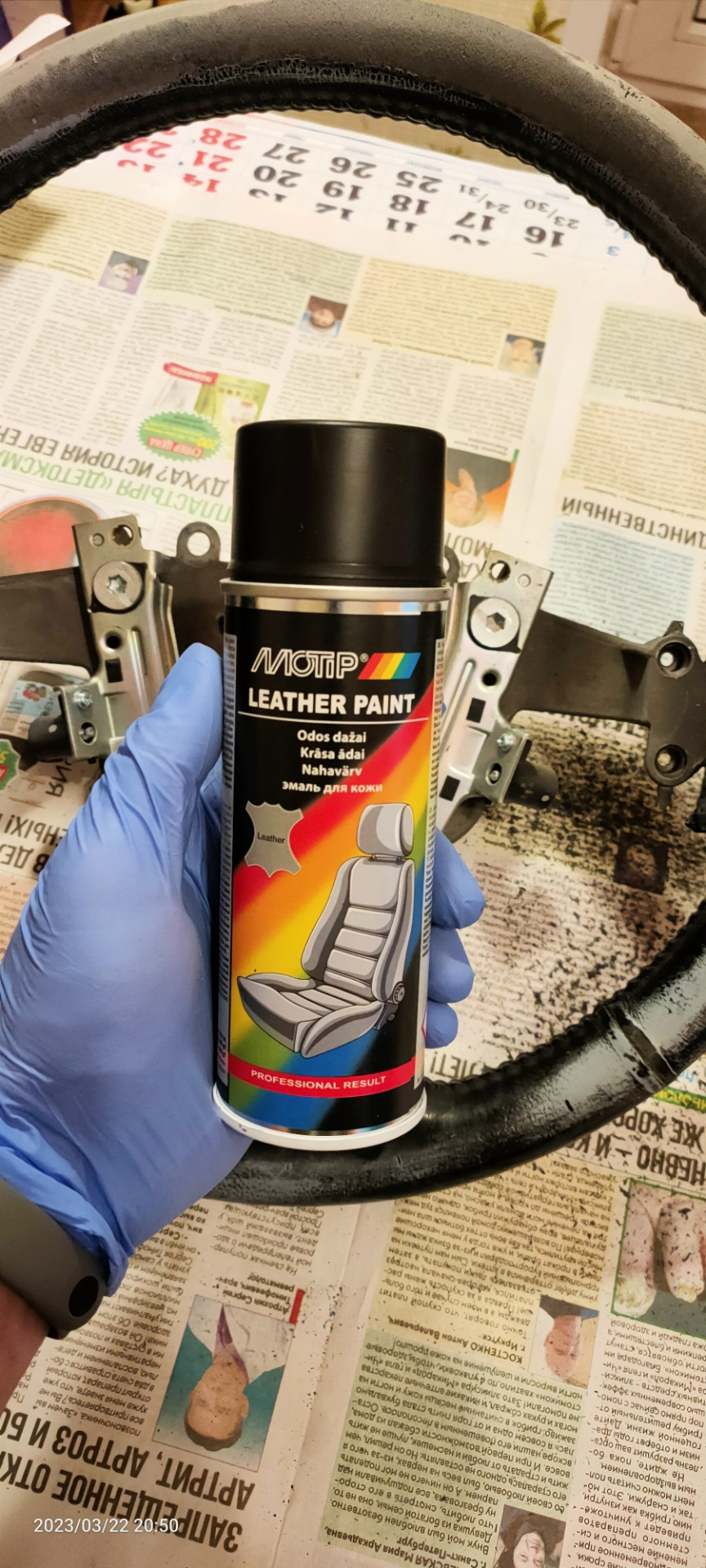 6. Восстановление кожи на руле ч.1 — KIA Ceed (1G), 2 л, 2007 года ...